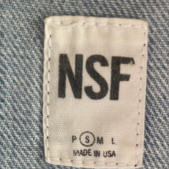 NSF Long Denim Duster Coat - Picture 3 of 6